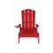 Flash Furniture Sonora Adjustable Adirondack Lounger w/Cup Holder, All-Weather Recycled HDPE Lounge Chair in Red LE-HMP-070-01-RED-GG - alternate 6